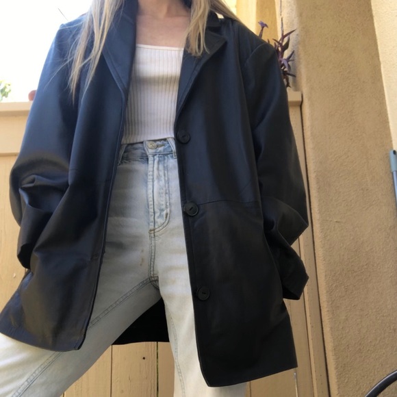 Black Leather Jacket - Picture 1 of 4